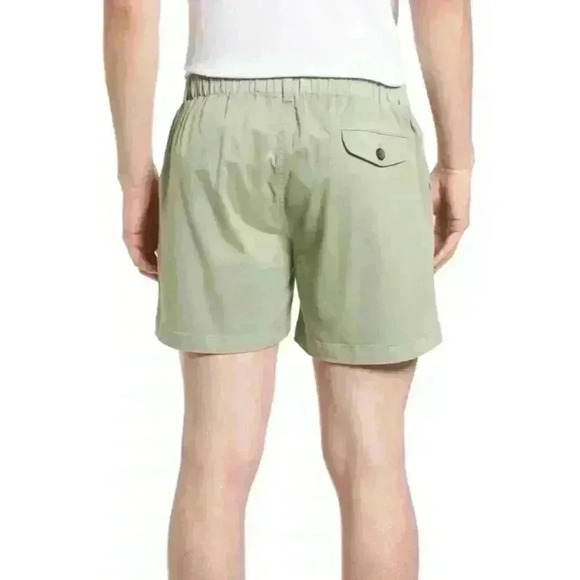 VINTAGE 1946 Snappers Elastic Waist Men's 5.5 Inch Stretch Shorts In Sage, Size - Picture 2 of 13
